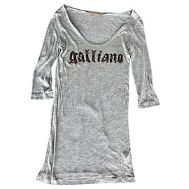 Galliano Viscose Tunic Grey Grey