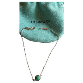 Tiffany & Co-Cor pela jarda pulseira turquesa-Prata,Azul