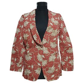 Autre Marque Blazer de algodón Gold Case Multicolor