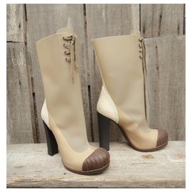 Fendi-Fendi an / w collection boots 2011 new condition p 37-Beige