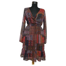 Robe La Fée Maraboutée Multicolore en Polyester Taille 38 Multicolore