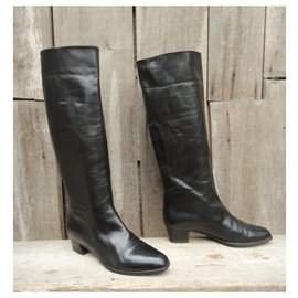 Autre Marque-La Cllollégienne p vintage boots 36-Black