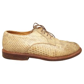 vintage Sartore derbies in python p 38 Beige