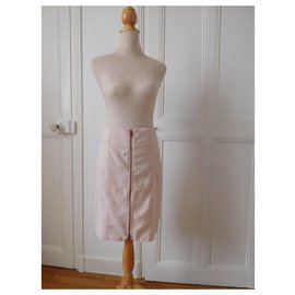 Carven-Carven pale pink skirt - 40-Pink