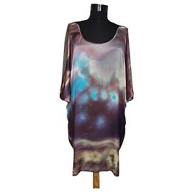 Vestido de seda Designers Remix Multicolor