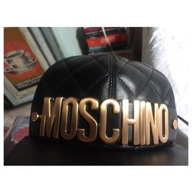 Moschino-Sacola de couro-Preto