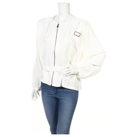 Les Benjamins White Polyester Jacket White