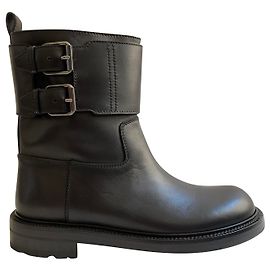 Loewe Motorcycle black leather boots Black