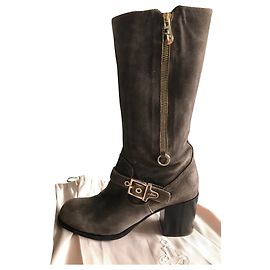 Botas Cesare Paciotti de couro bronze Bronze