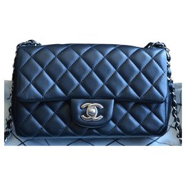 Chanel-Mini bag Chanel Timeless Classic-Nero,Argento