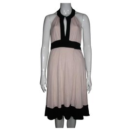 Diane Von Furstenberg-DvF Vintage wrap dress-Preto,Rosa