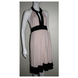 Diane Von Furstenberg-DvF Vintage wrap dress-Black,Pink