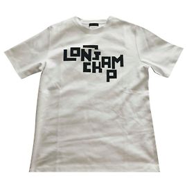 T-shirt oversized de algodão com logótipo Longchamp Branco