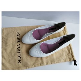 Louis Vuitton-Zapatillas de ballet-Blanco