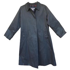 Burberry mujer impermeable vintage t 40 Azul marino