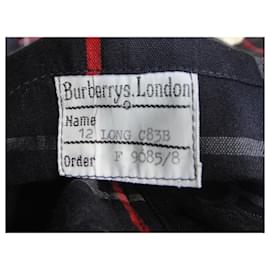 Burberry-Impermeabile donna Burberry vintage t 40-Blu navy