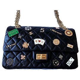 Chanel Reissue 2.55 Sac de charme de casino Noir