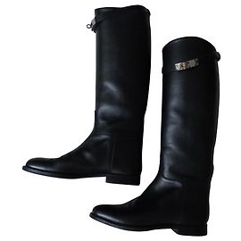 Hermès Botas Negro