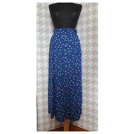 SéZane-Skirts-White,Blue