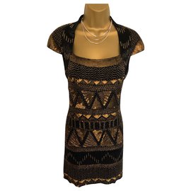 French Connection Dresses Blue Golden