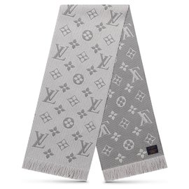 Louis Vuitton-LV Logomania scarf-Grey