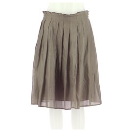 Burberry-Falda elegante-Gris