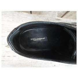 derby verniciati Dolce & Gabbana p 38,5 Nero