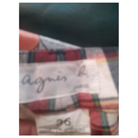 Agnès b. Checked Cotton Chino Pants Multiple colors