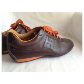 Hermès-SNEACKER-Dark brown
