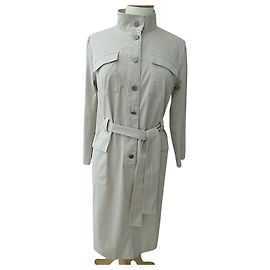 Vestido de Bitte Kai Rand (Muito generosamente cortada) Bege Cinza