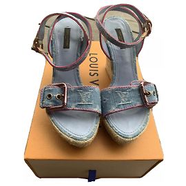 Louis Vuitton Wedge mules Light blue