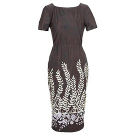Fendi-Robe Fendi nouvelle-Marron