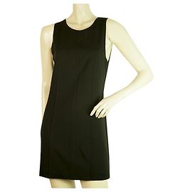 Dondup Black Viscose Mini débardeur sans manches LBD robe taille L Noir