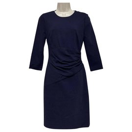 Diane Von Furstenberg-DvF Glennie dress-Prune,Navy blue