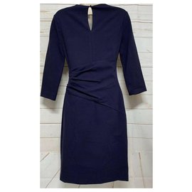 Diane Von Furstenberg-DvF Glennie dress-Prune,Navy blue