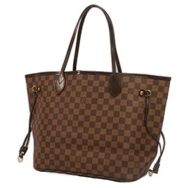 Louis Vuitton-NeverfullMM Sac cabas pour femmes N41358 Damier Ebene-Autre