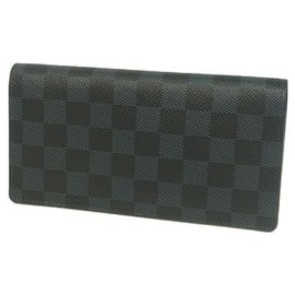 Louis Vuitton-Folded portofeuilles Brazza Womens long wallet N63212-Other