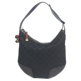 Gucci-Mini sac à bandoulière une épaule pour femme 162895 black-Noir