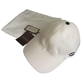 Gucci Beanie Weiß Baumwolle Weiß