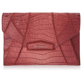 Givenchy Red Medium Antigona Umschlag Clutch Bag Rot