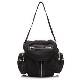 Alexander Wang Schwarzer Marti Nylon Rucksack Schwarz