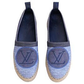 Louis Vuitton espadrillas Blu Beige Blu navy
