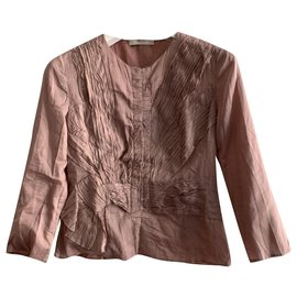 Prada-Powder pink cotton top-Pink