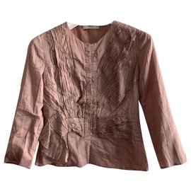 Prada Top de algodón rosa en polvo Rosa
