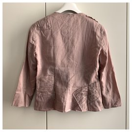 Prada-Top en coton rose poudré-Rose