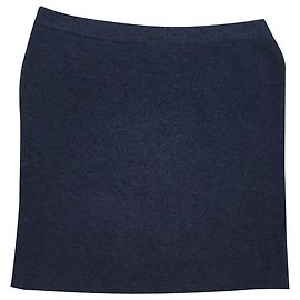 Autre Marque Cathrine Hammel Lammwollrock blau Blau Andere