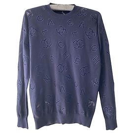 Jersey Chanel Azul Azul