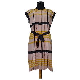 Robe droite plissée Jason Wu x Target Rayures Blush Multicolore