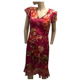 Weill Robe fleurie en soie Multicolore
