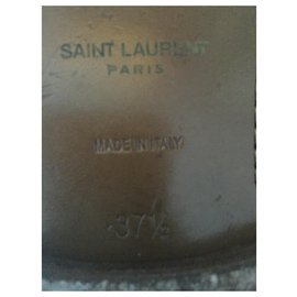 Saint Laurent-Sandálias-Caramelo